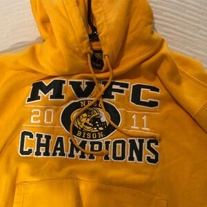 Yellow MVFC Champions Hoodie, North Dakota state bison